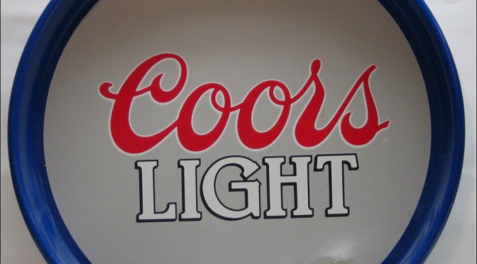 Coors beer tray