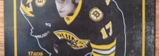 milan lucic boston bruins carolina hurricaines poster